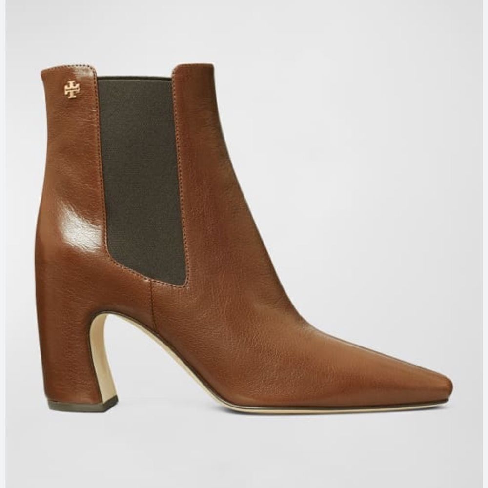 NEW TORY BURCH Coco Brown/ Dark Leather Banana Chelsea Boots 6.5 $578 - Picture 4 of 11